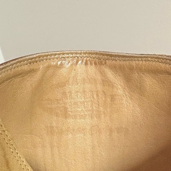 Alberta Boot Co Biltrite Sole Mens 10 Distressed Marble Tan Leather Cowboy Boots - Picture 9 of 10